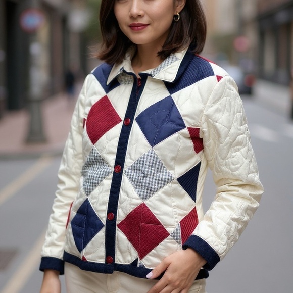 Lightweight Handmade Quilted Jacket One Of A Kind - Picture 1 of 15